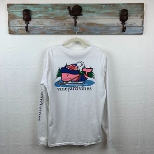 Vineyard Vines Mens Hockey Shirt Medium Long Sleeve A120